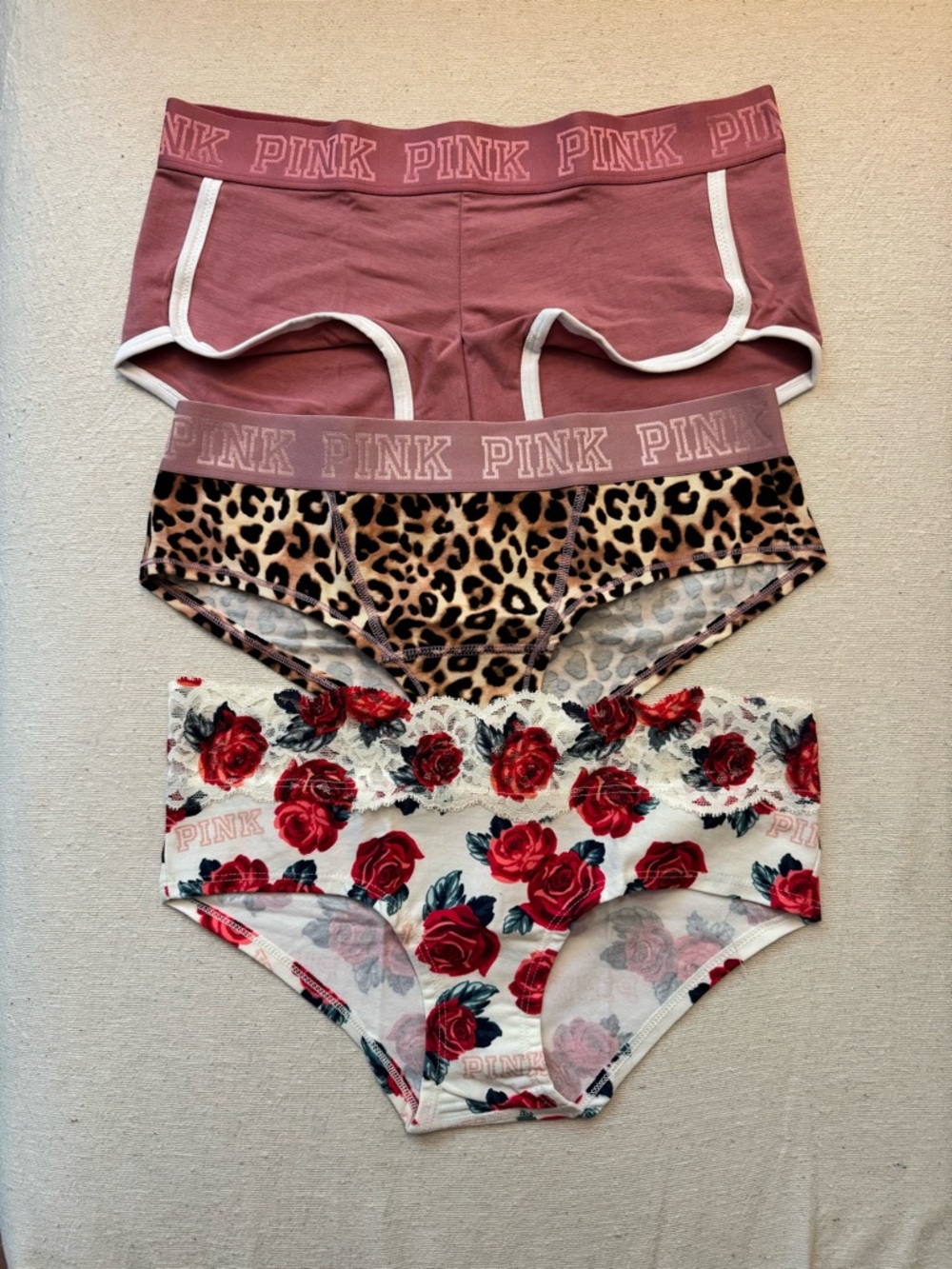 PINK Victoria’s Secret Cute Panty Variety in Size Medium